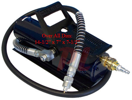 10,000 PSI Air Hydraulic Foot Pump Porta Power 10 Ton