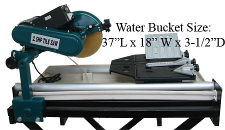 27 Tile Saw Cutter Ceramic Marble Slate Stone Pavers   2.5HP