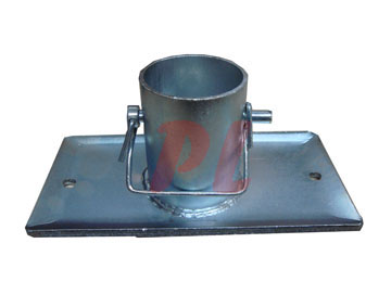  Galvanized Jack Foot Plate w Pin 5K lb 2 I D A Frame Footplate