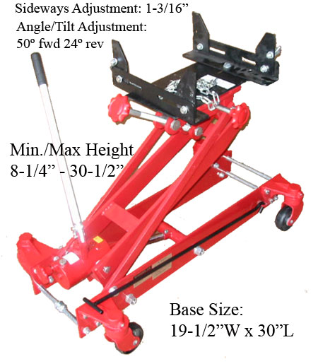 Heavy Duty 1 Ton Low Profile Lift Transmission Floor Jack 2000lbs Free