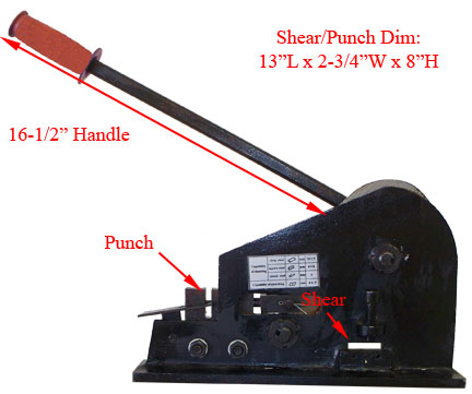 Metal Fabrication Shear Ornamental Punch Rivet Bender Roll Curve 