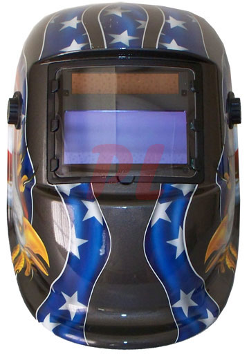 Solar Auto Darkening Welding Helmet US Flag Eagle  